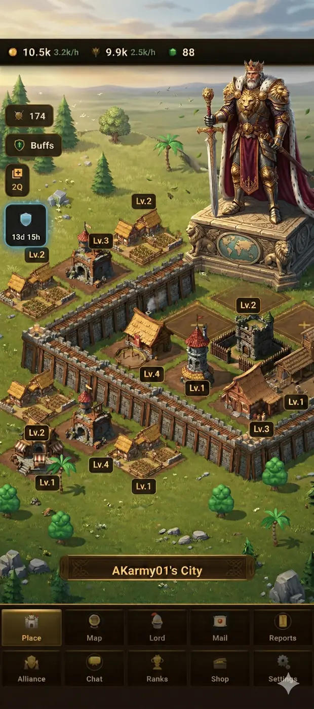 Alliance gameplay screen
